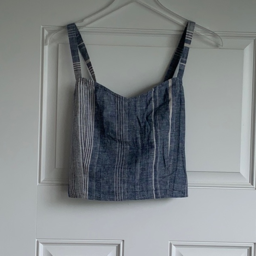 EXPRESS Striped Cropped Cami			NWT